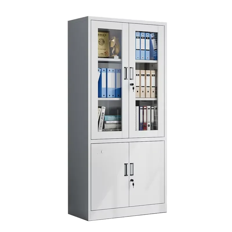Factory Price Metal File Cabinet Wholesale Modern 2-door Steel Cupboard with Lock Heavy Duty Storage Cabinet
