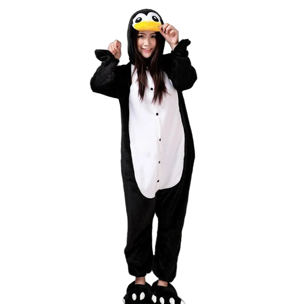 Animal Costume Penguin Kigurumi Adult Onesies Unisex Women Men\'s Pajamas Halloween Christmas Party Cosplay Costumes