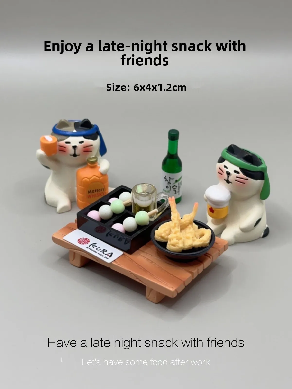 Miniature Drinking  Decorative Figurine Dining Party Series Dollhouse Decoration Cute Japanese Sushi Model  Collectible