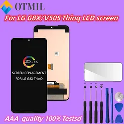 A+For LG G8X G8 G8S ThinQ LCD Display Touch Screen Digitizer Assembly With Frame Display For LG V50S LCD LLMG850EMW Replacement