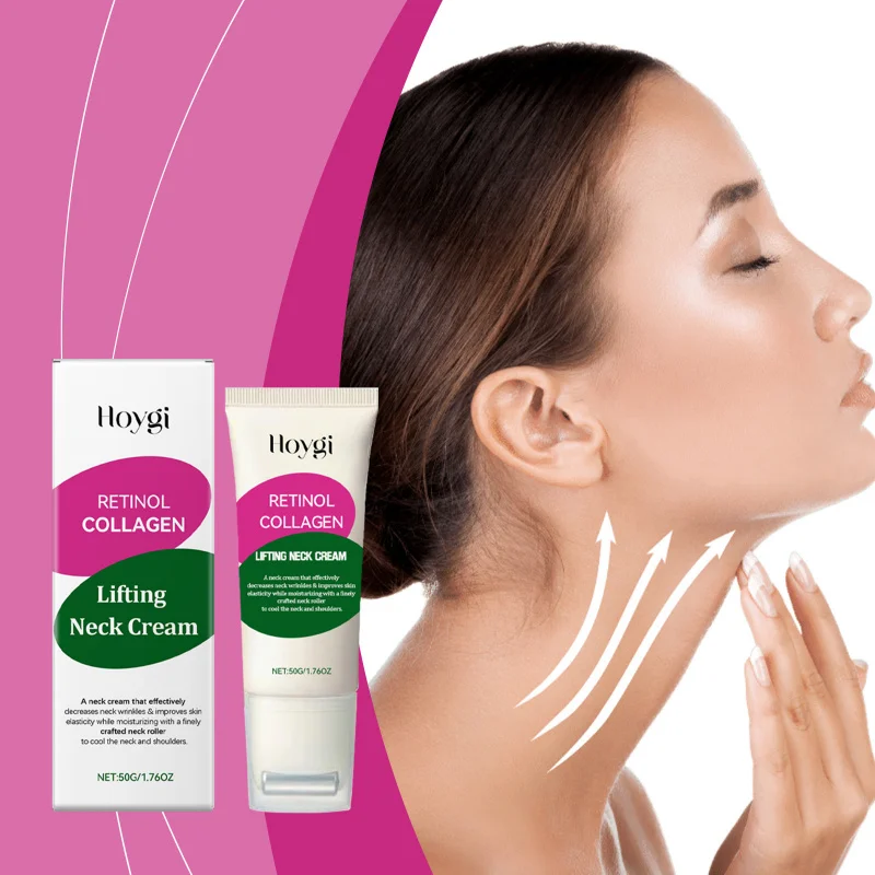 

Retinol Neck Firming Cream With Roller, Hydrating Treatment For Neck Skin, Nourishing Formula To Help Improve Skin Texture
