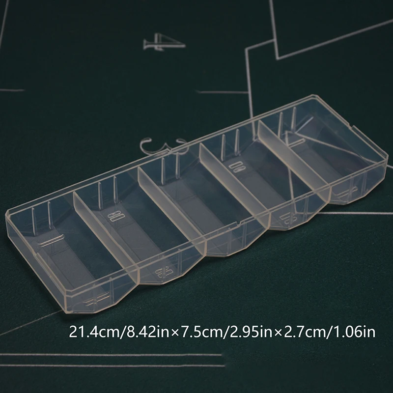 صينية حامل بوكر أكريليك احترافية ، تحمل رقائق ، منظم 5 شبكات ، خزانة عرض ، لعبة حفلات ، 1 رقاقة #6