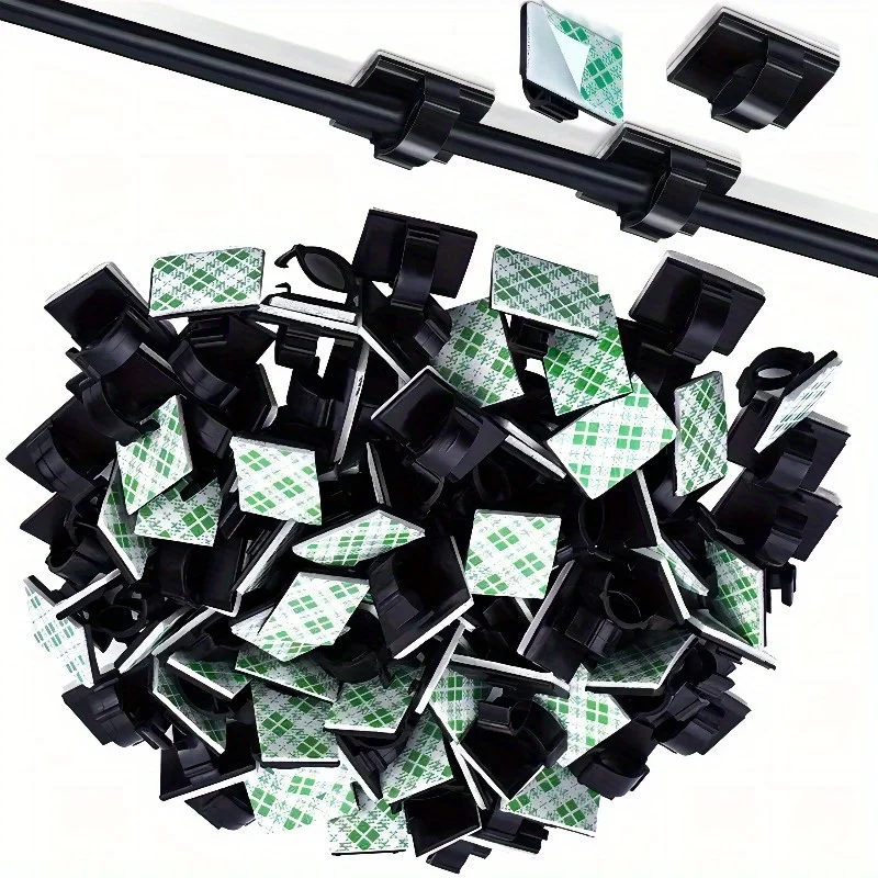 Wall Mount Cable Clips, Casual Style Plastic Utility Hooks, Self-Adhesive Cable Organizer Clips, , Car Dash Cam Wire Fixator