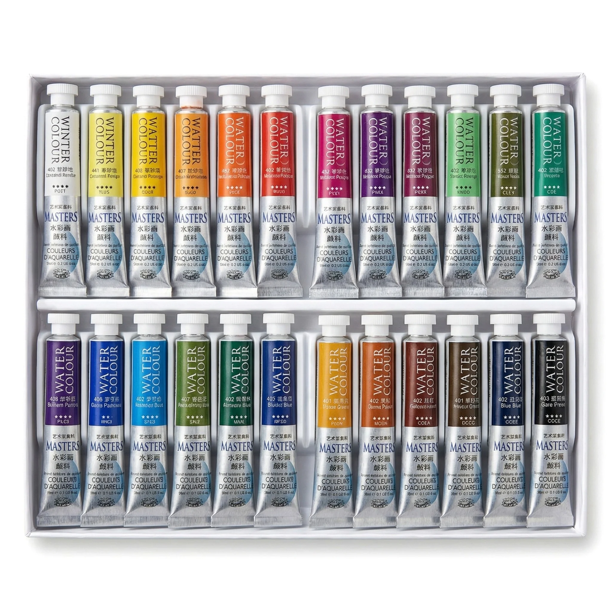 Marie's Artist Pearlescent Watercolor Paint Set - 12/18/24 Colors Student Art Special Stationery Watercolor Painting Supplies