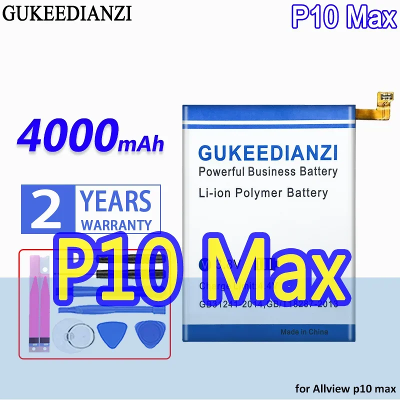 

High Capacity GUKEEDIANZI Battery 4000mAh for Allview P10 Max