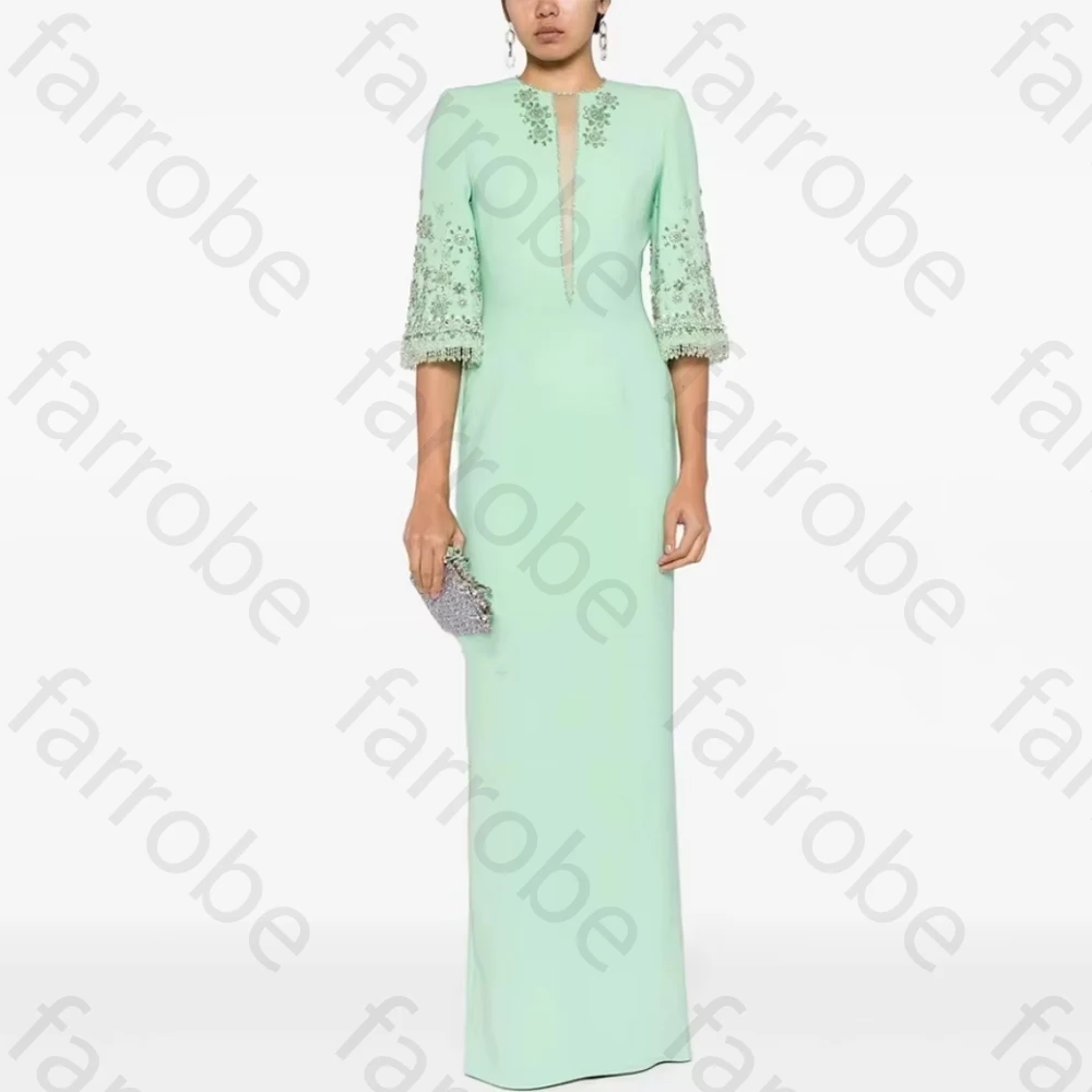 

Элегантные вечерние платья со средними рукавами, сексуальное роскошное длинное платье знаменитостей, изысканное платье высокого качества для выпускного вечера для женщин по индивидуальному заказу