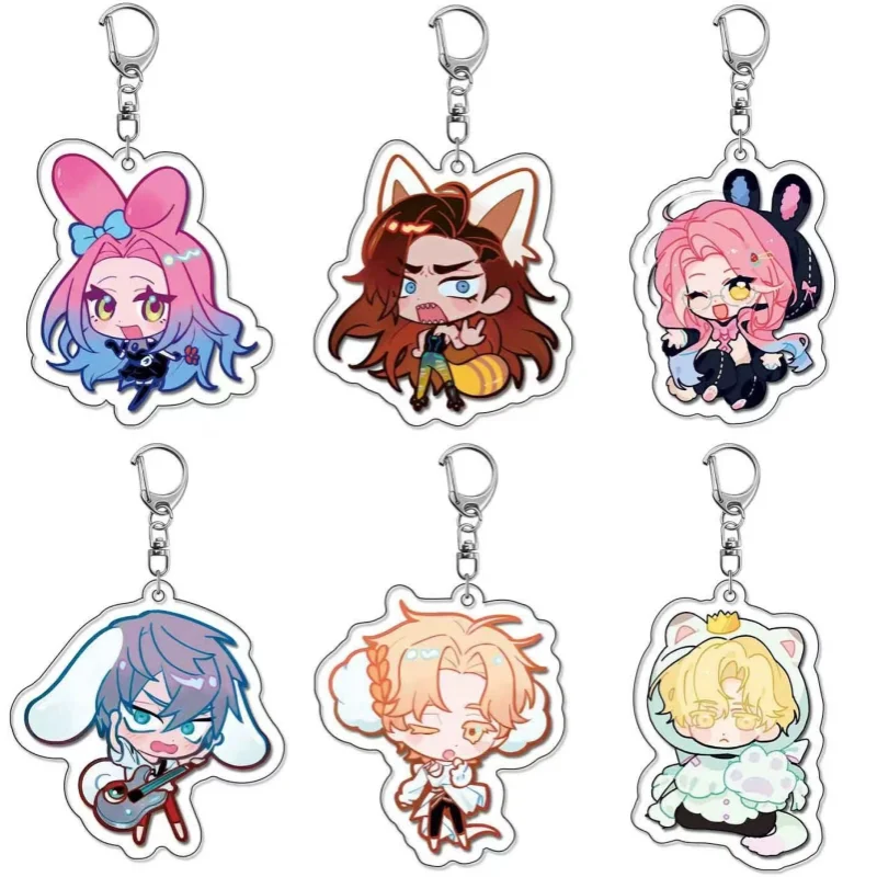 Keychain for Alien Stage Hyuna Till Sua Mizi Luka Ivan Anime Game Fan Gift Recycled Acrylic Backpack Pendant Decoration Rare toy