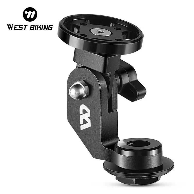 

WEST BIKING Bicycle Computer Bracket Lightweight Aluminum Alloy Rainproof Dustproof Bike Computer Mount Stand Bike Accessories