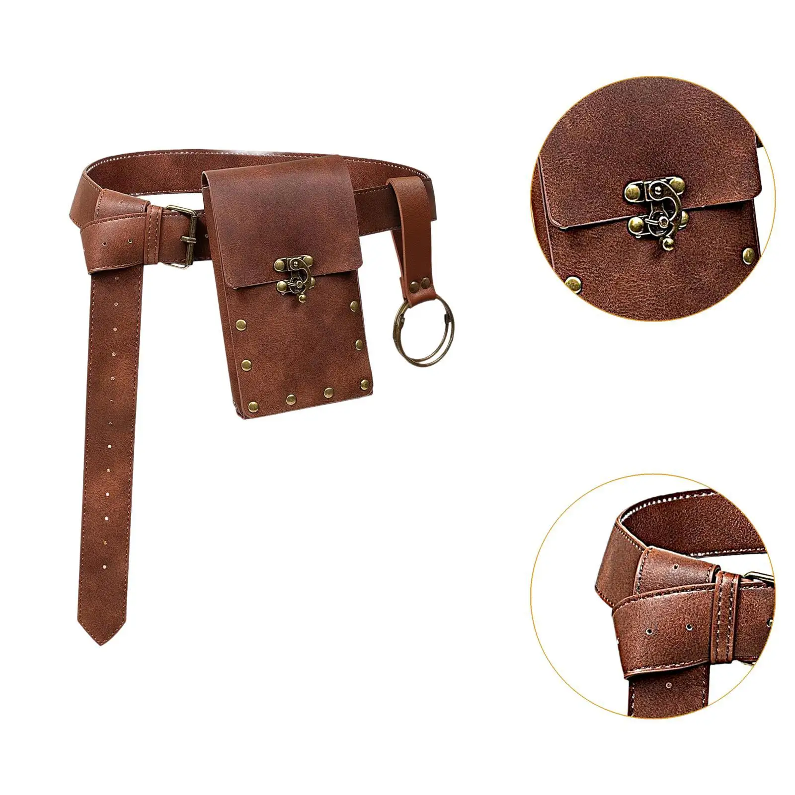 Bolsa para cinturón, riñonera portátil, disfraz de Cosplay ajustable, teléfono único