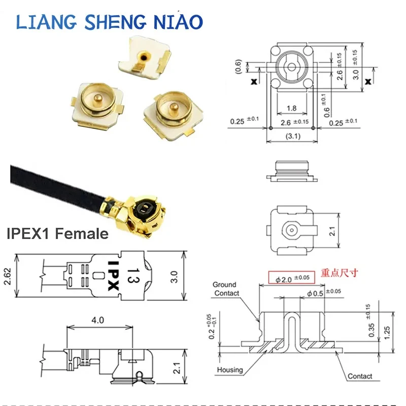 1 szt. u.FL IPX IPEX1 / IPEX4 MHF4 żeński do RP-SMA / SMA żeński 4-pinowy kąt prosty PCB Pigtail WIFI przedłużacz antenowy sweter