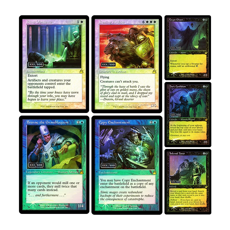 

Homemade Diy Magical Proxy Trading Card Game Blazing Archon Birds of Paradise Ghostway Color Flash Collection Card Toys Gift