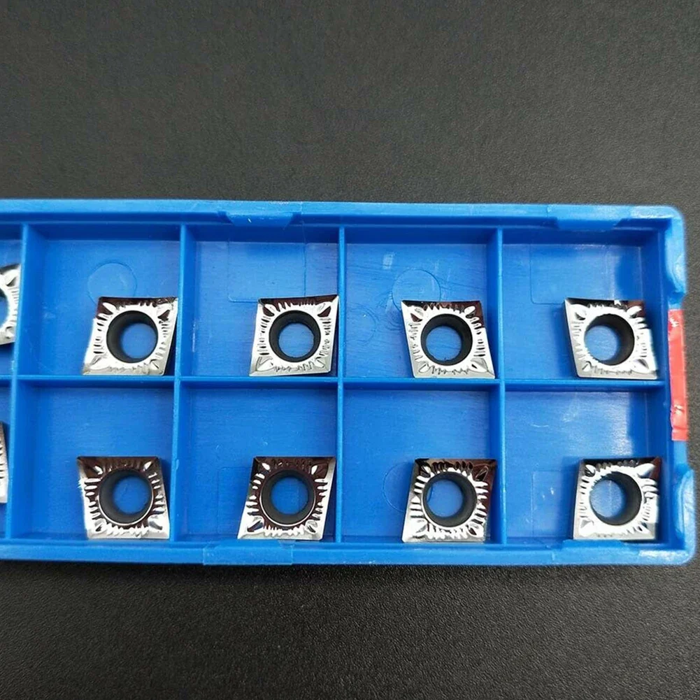 

Brand New High Quality CNC Insert For Aluminum R0.4 Turning Insert 10pcs Blade Finishing/Semi-finishing CVD/PVD