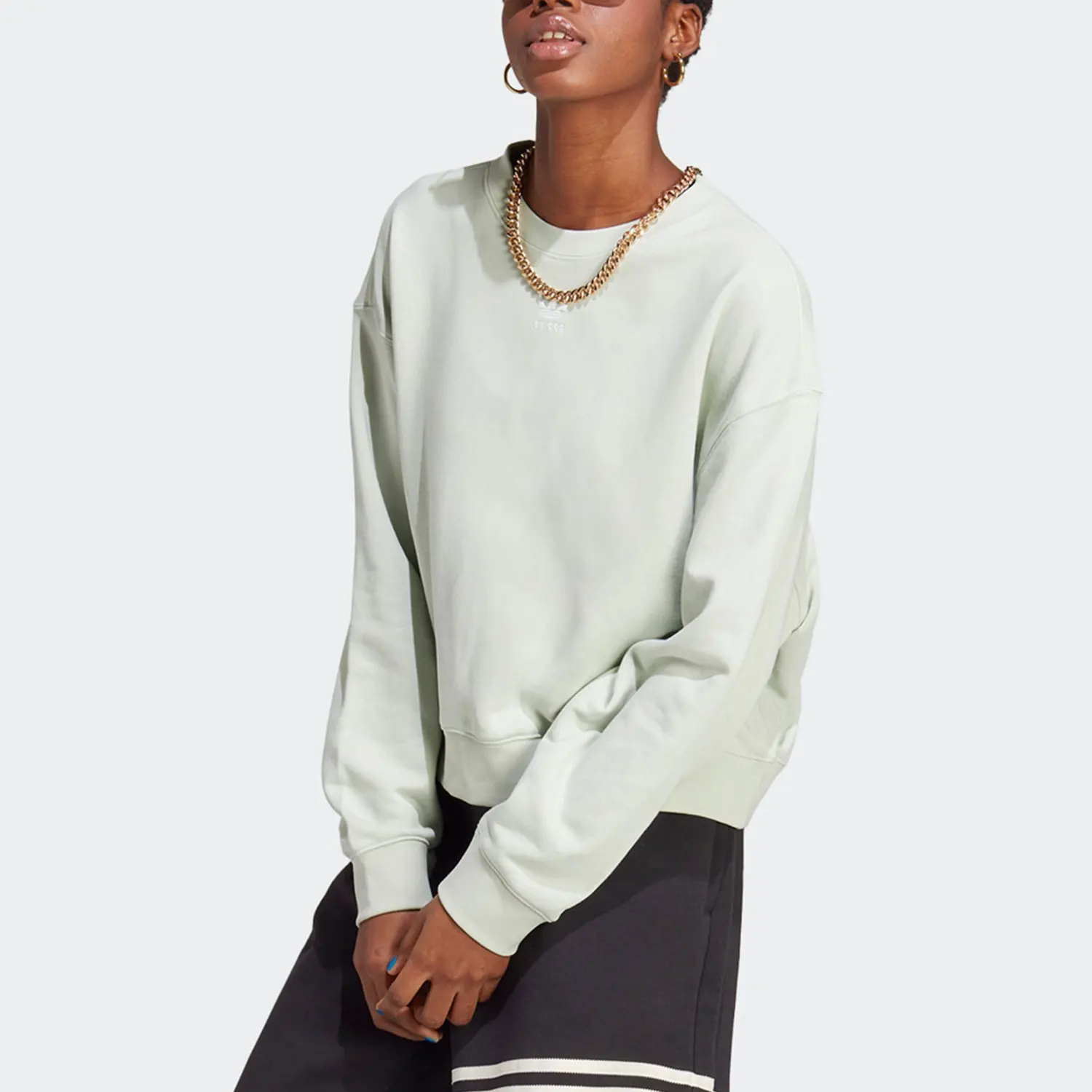 

Оригинальная женская повседневная толстовка свободного кроя с капюшоном Adidas IC1823