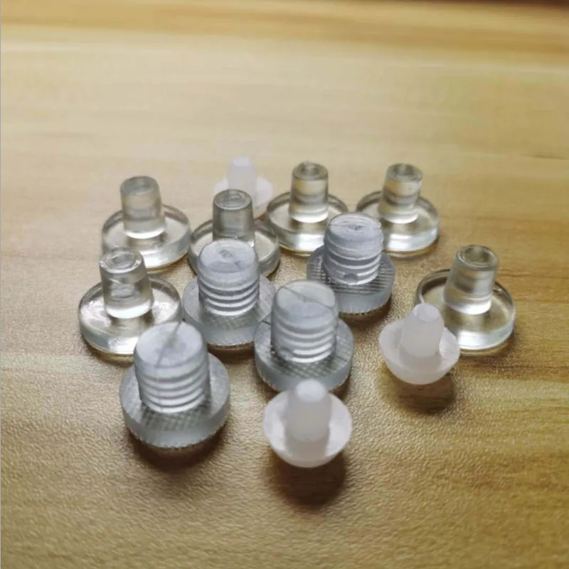 10pcs transparent rubber rod plug, buffer, hole screw, dust plug, chair silencer, preventing part friction 4.9-12.4mm