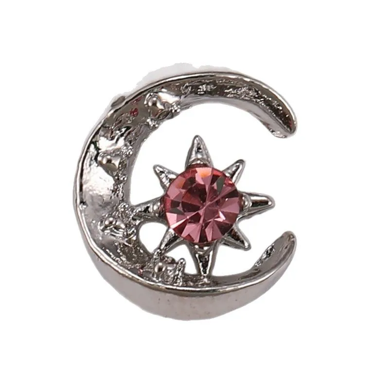 10PCS 3D Luxury Alloy Moon ดาวเล็บ Art Charms เครื่องประดับอุปกรณ์เสริมสําหรับเล็บตกแต่งวัสดุเครื่องมือ