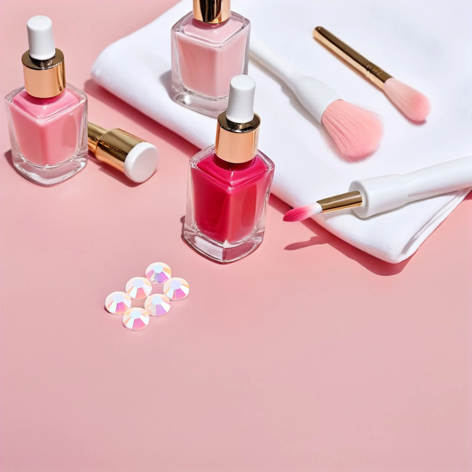 

3000Pcs Nail Charms Resin Flatback Round Rhinestones 5Mm Manicure Nail Art Gems Decoration DIY Flat Back Resin Rhinestone