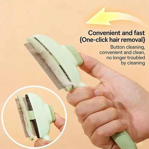 Pet Hair Remover Brush Cat Dog Deshedding Grooming Comb For Long Hair Pets Remove Floating Hairs Bath Cleaning Brush