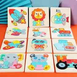 Wooden Puzzles Toddler Toys Gifts for 1 2 3 Year Old Boys Girls Animal Jigsaw Puzzles Montessori Toys Early Educational Board