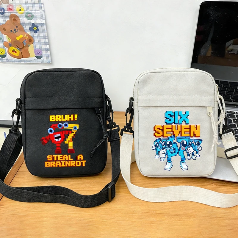 

Steal A Brainrot Games Men Woman Single Shoulder/crossbody Bags Cartoon Kids Boy Cute Single Small Lightweight Mobile Phone Case