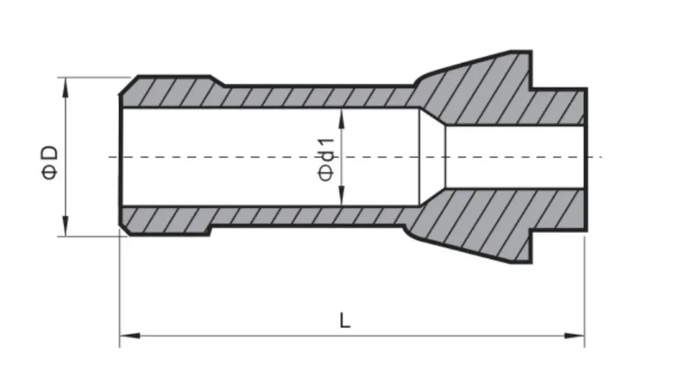 Citizen L20 numerical control lathe tungsten Swiss chuck carbide guide sleeve elongated nose chuck numerical control