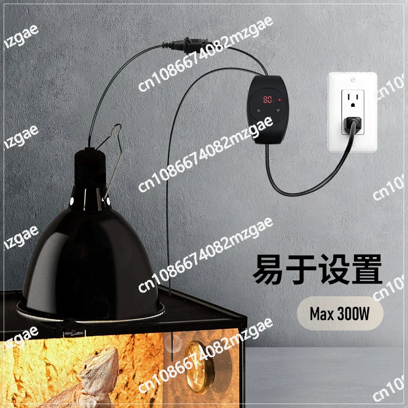 

Лампа для обогрева домашних животных, гусеничный термостат, грелка, теплоизоляция коробки для ползающих домашних животных и контроль температуры 300 Вт