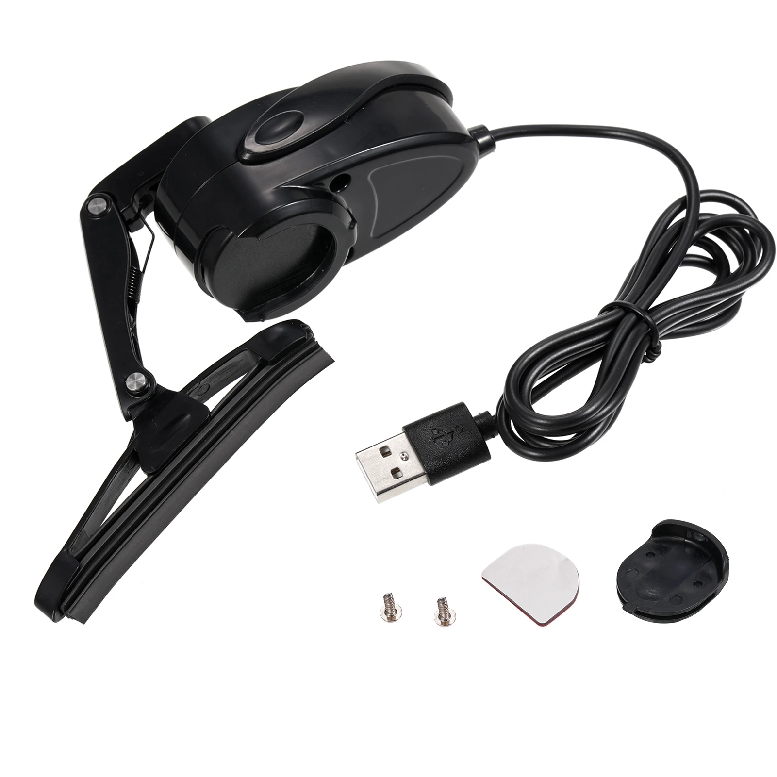 Motorcycle Helmet Wiper, 2W Waterproof USB Motorcycle Helmet Windshield Wiper Mini Electric Wiper