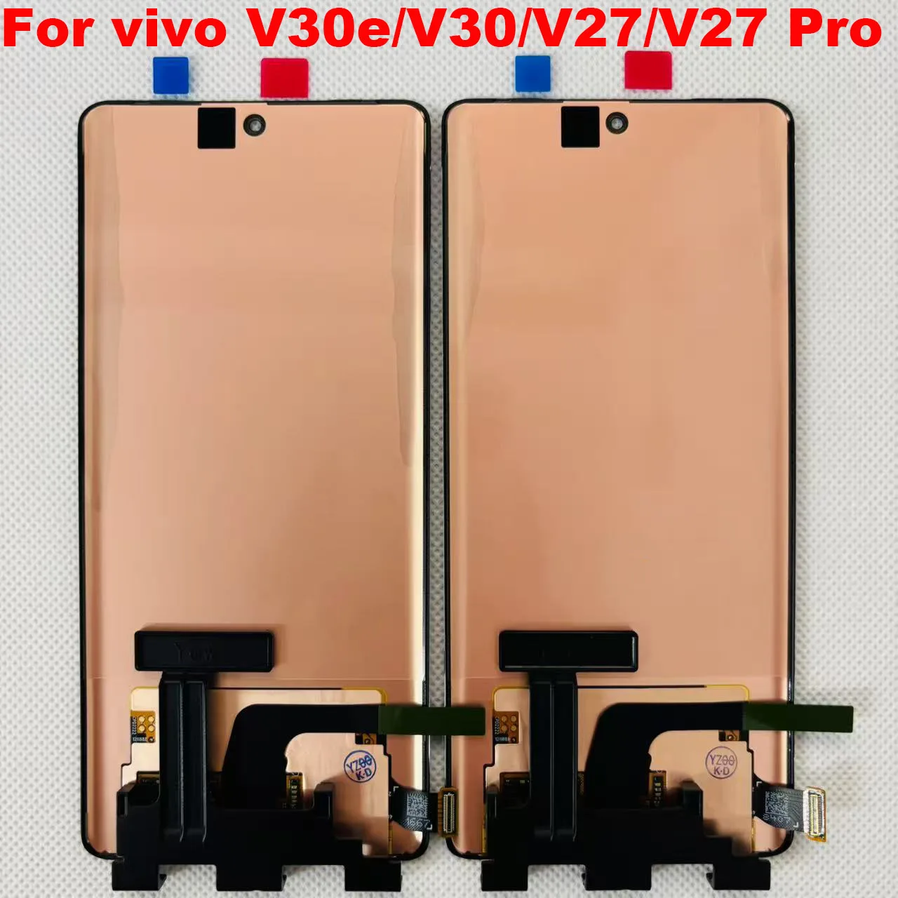 AMOLED الأصلي ل Vivo V30e V30 شاشة الكريستال السائل شاشة + محول الأرقام بشاشة تعمل بلمس ل Vivo V27 برو V2230 LCD V27 V2231 شاشة V2246