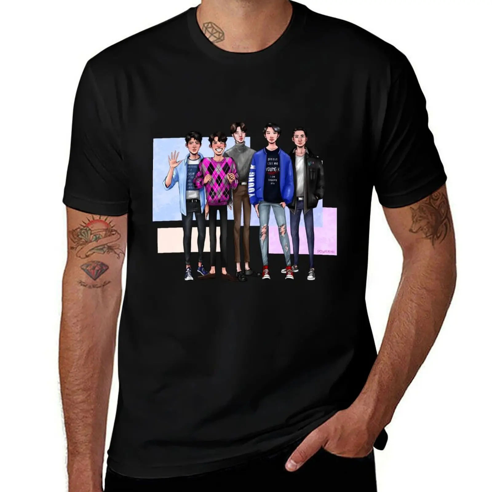 

day6 T-Shirt t shirt man luxury t shirts for man graphic cars T-Shirt