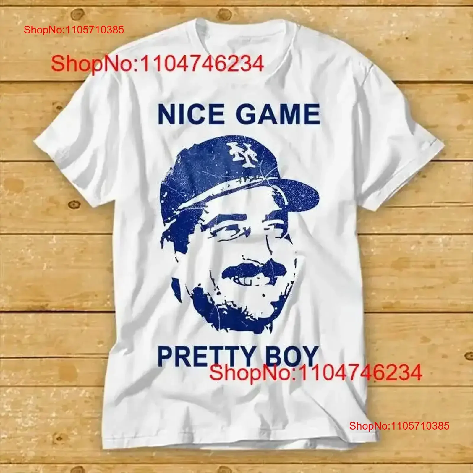 Nice Game Pretty Boy T Shirt Seinfeld TV 90s Show Retro Top 2131 vintage Washed streetwear Versatile Breathable Soft vintage