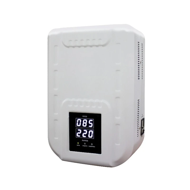 3000VA single-phase AC wall-mounted household voltage regulator with relay output 220V10% voltage regulator