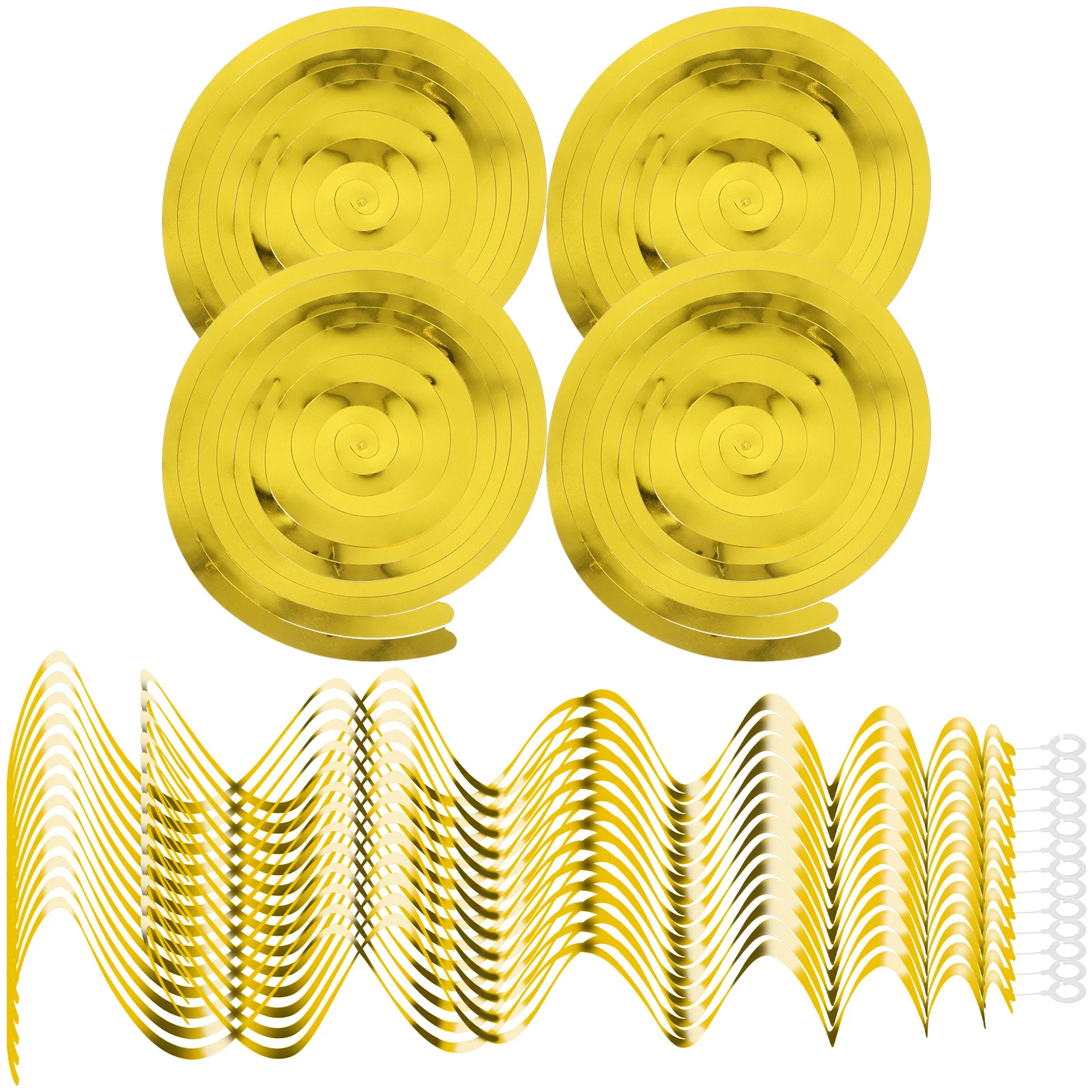

30Pcs Ceiling Hanging Swirl Decorations Eye-Catching Shiny Lightweight Easy Setup Hanging Swirl Decorations Party Supplies