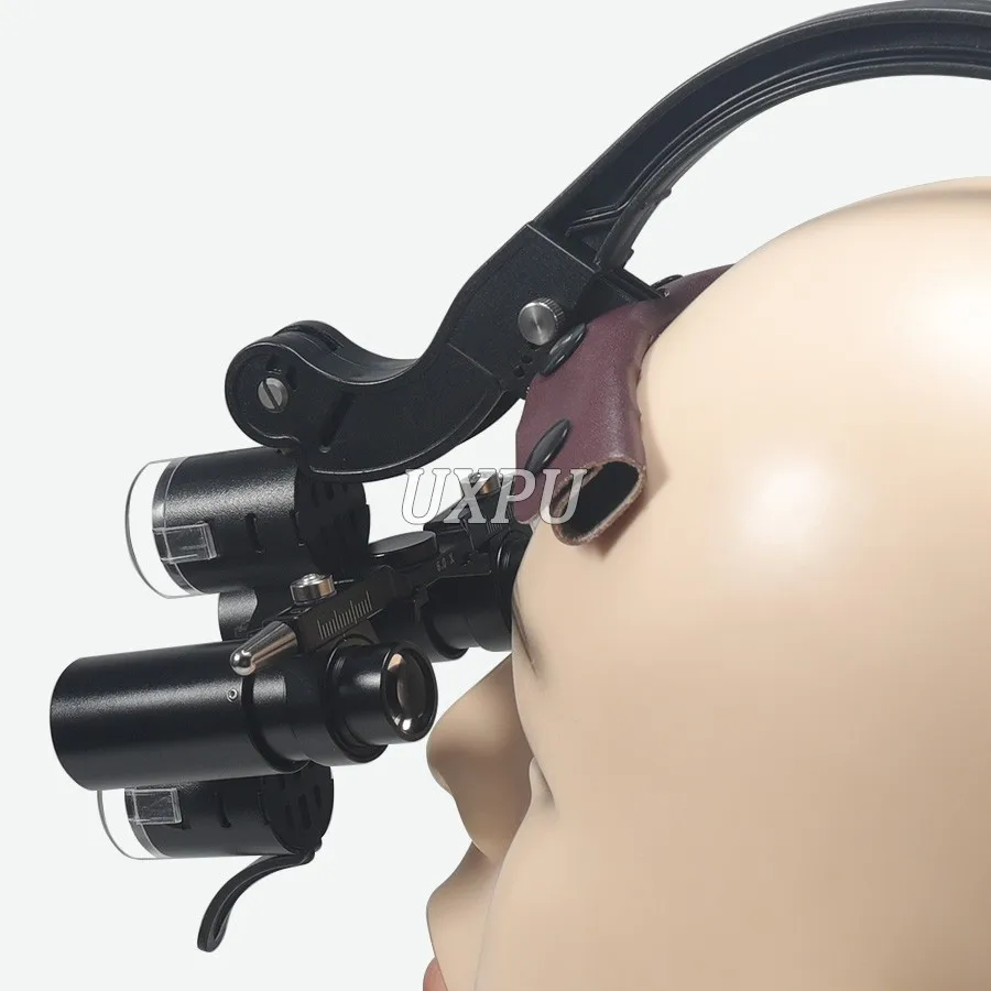 Nowo Ulepszone Lupy Dentystyczne 4X 5X 6X Opcjonalne z Podwójnymi Reflektorami LED 5W Lupy Chirurgiczne Binokularne Dentystyczne Medyczne