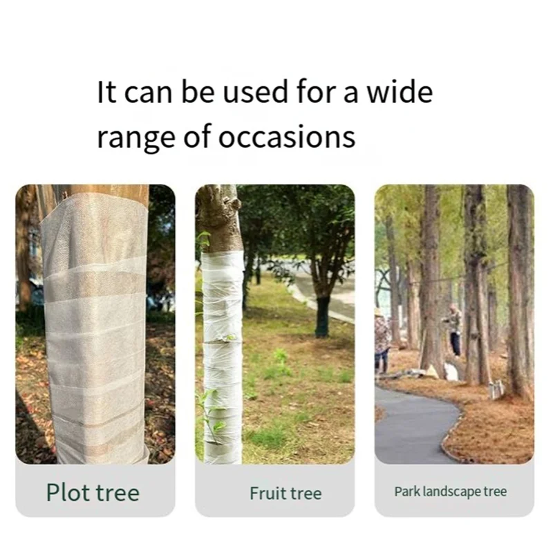 

2Roll 197Ft Tree Protector Wrap Antifreeze Winter Tree Trunk Guard Breathable Tree Trunk Bandage Cover For Plants Warm