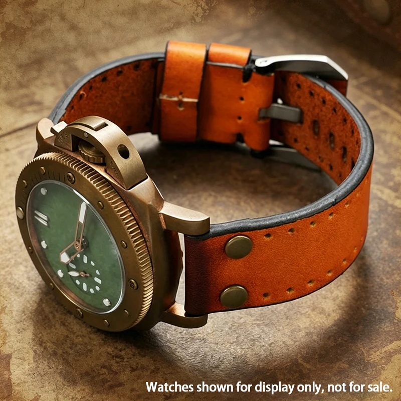 Smartwatch Casio Watches For Men - حزام ساعة يدوي الصنع من جلد
