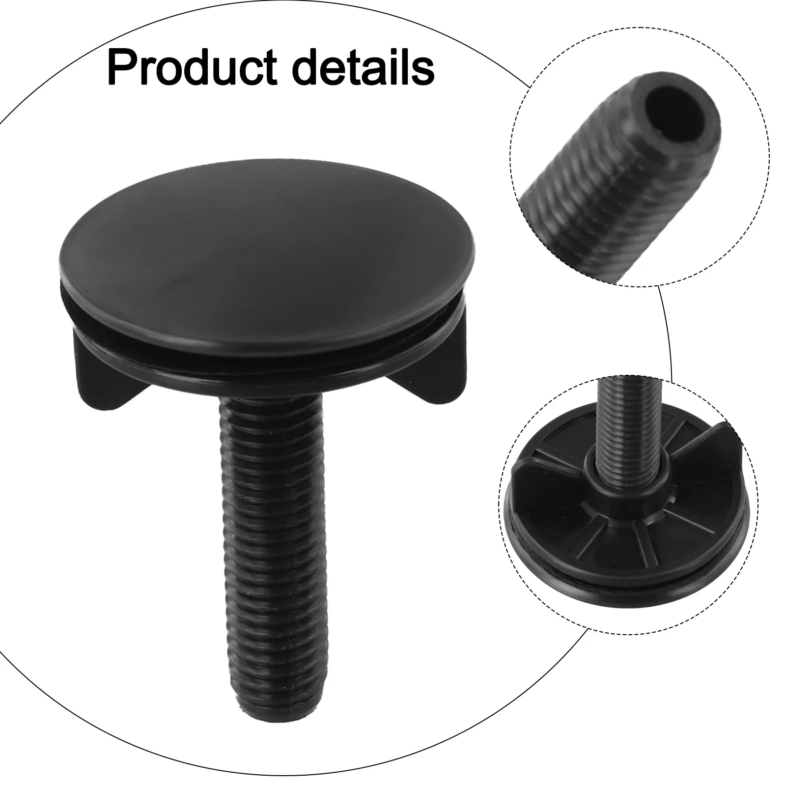 For Leak-Free Solution Black Stainless Steel Sink Cover Easy Installation Sink Cover Sink Cover Plastic Screw Included