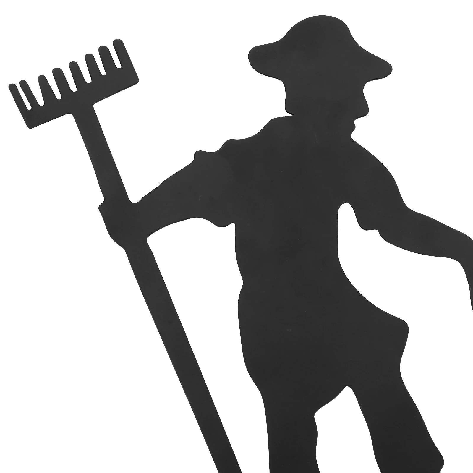 

Retro Iron Wind Vane Farmer Weather Vane Ornament Yard Wind Direction Indicator Roof Garden Ground Lawn Decorative Stake Tool