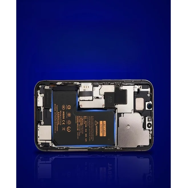 بطارية مدمجة بقدرة 4790 مللي أمبير في الساعة لهاتف آيفون 13/14 برو ماكس A2487/A2886 IOS 15-18 بدون تحذير 800+ دورة