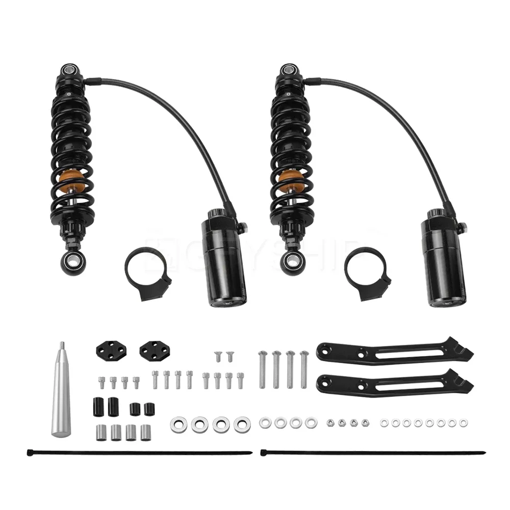 FLHT FLTRX Motorcycle For Harley Touring Models 2025 2026 FLHR FLHX Adjustable Rear Suspension Shocks Remote Reservoir Shock