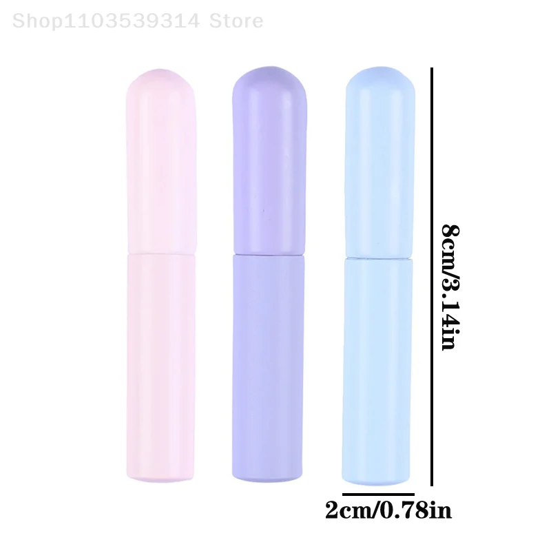 Silicone Round Head Lip Brush With Cover Angled Concealer Smudge Brush Soft Fingertips Lipstick Applicator Makeup Brushes