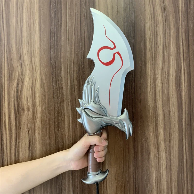God of War 4 Cosplay Chaos Dragon Tomahawk Axe Prop Weapon Leviathan Silver Rune Blade Beast Axe Safety PU Weapon Model Cos Toy