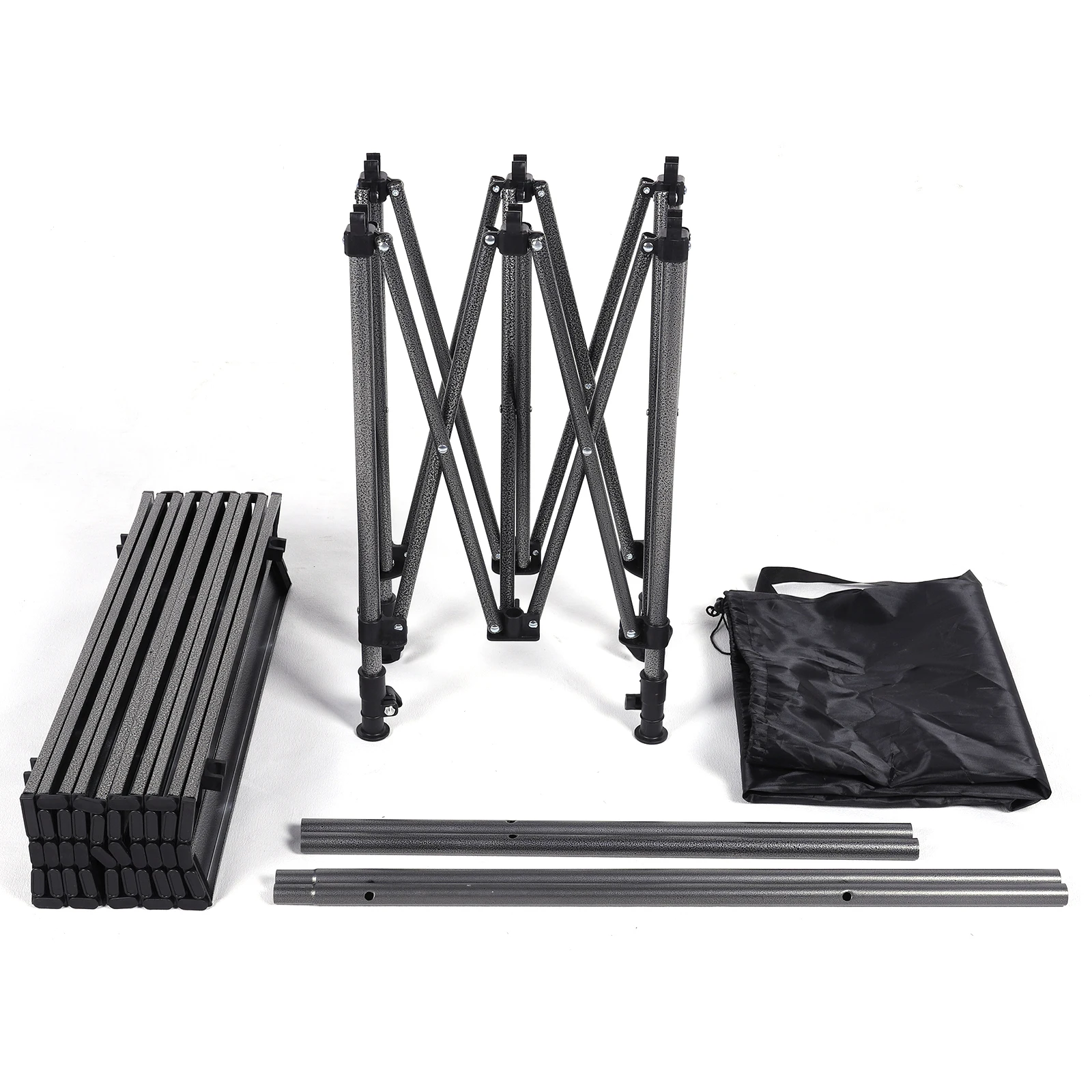 

Camping Lifting Table with Carrying Bag Roll-Up Rectangular Table Large Capacity Aluminum Picnic Desk for Sports Event Fishing