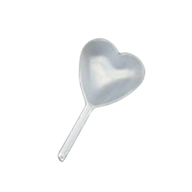 4ml Transparent Liquid Dropper Mini Heart Shape Pasteur Pipette Plastic Squeeze Dropper Cupcake,  Dessert Tool Pipettes