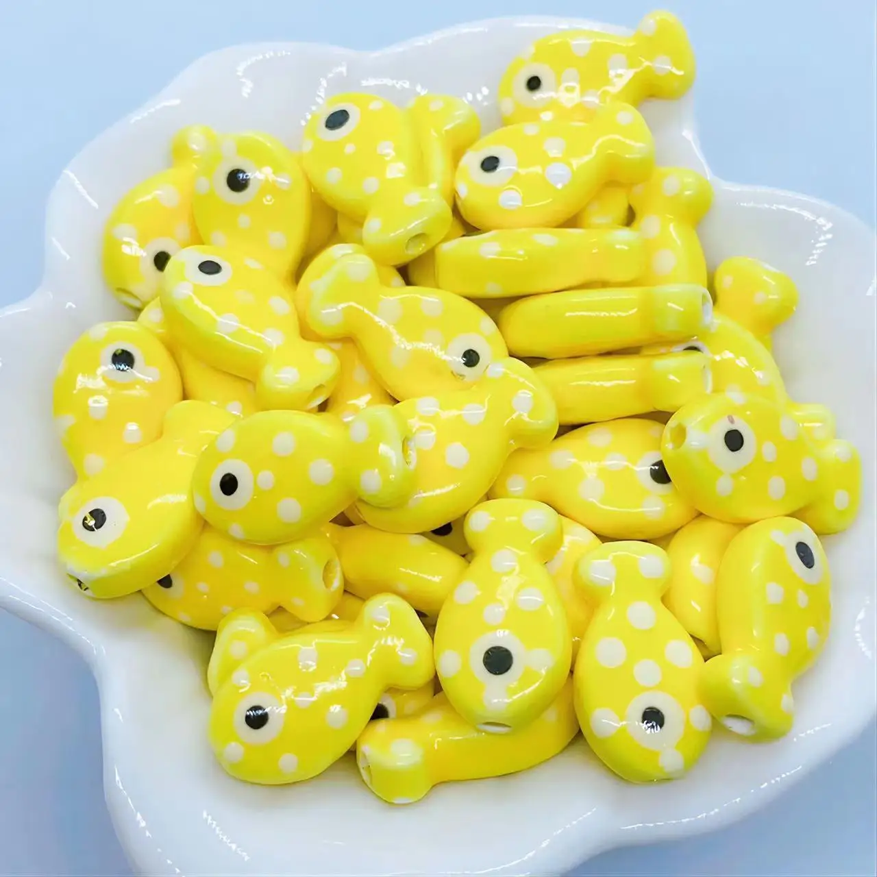 10pcs 11x18MM Fashion Fish-shaped Ceramic Beads For Jewelry Making DIY Bracelet Necklace Porcelain Beads Jewelry Accessories