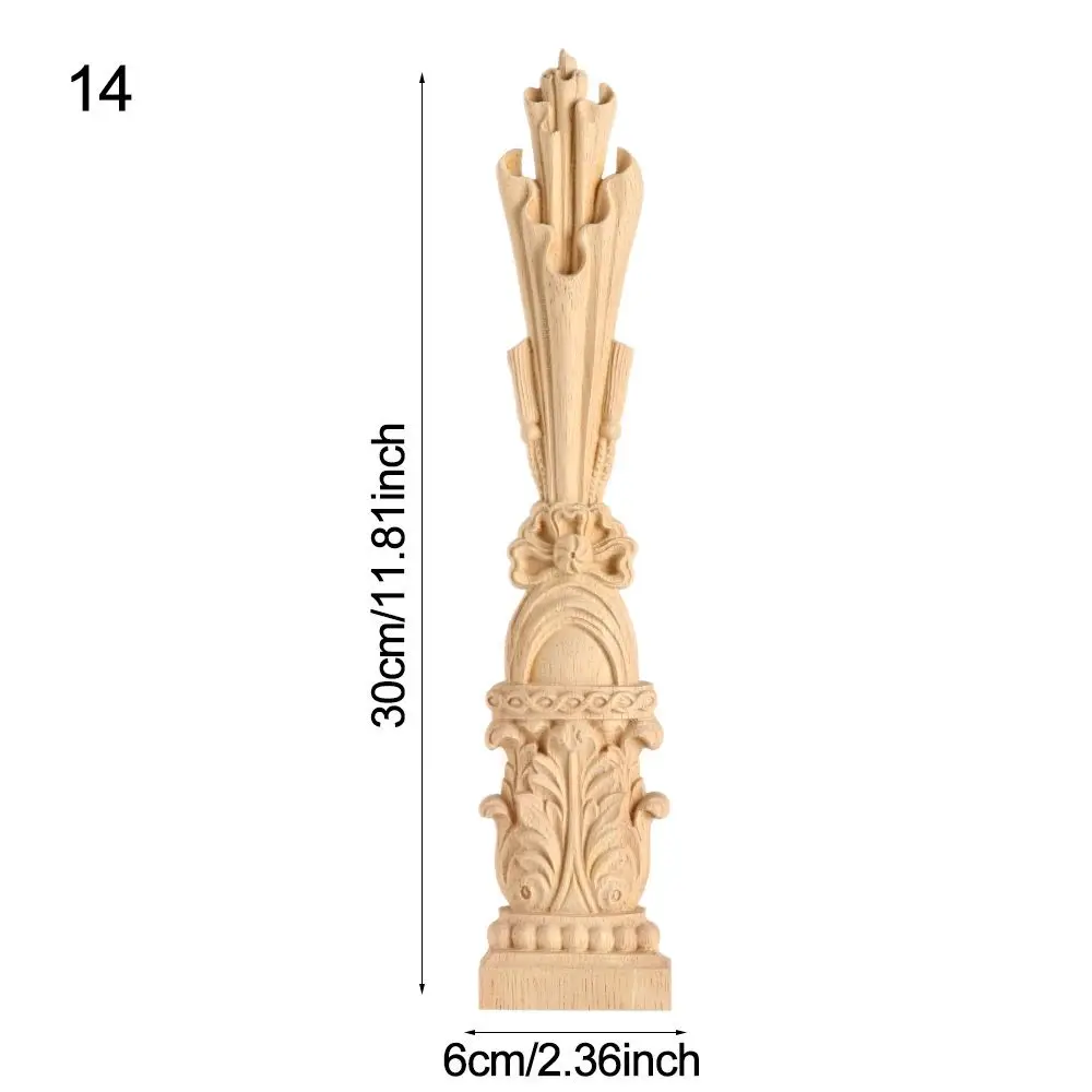Solid European Style Decoration Crafts Cabinet Seat Feets Furniture Foot Legs Home Decor Vintage Wood Carved
