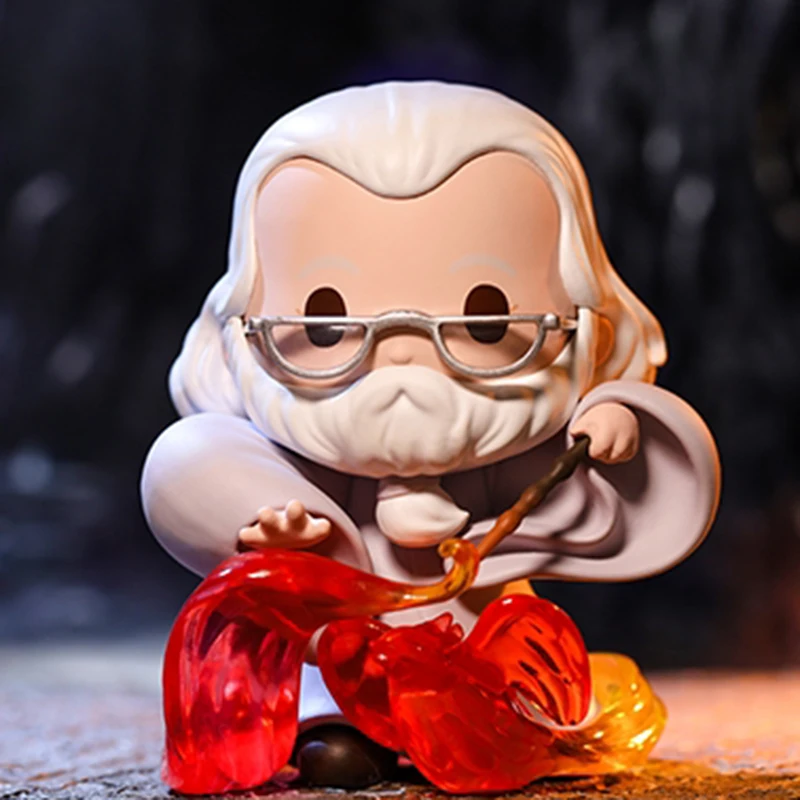 Pop mart harry potter romance mágico mundo mágico adereços série kawaii anime figura de ação ornamento estatuetas decoração para casa presente