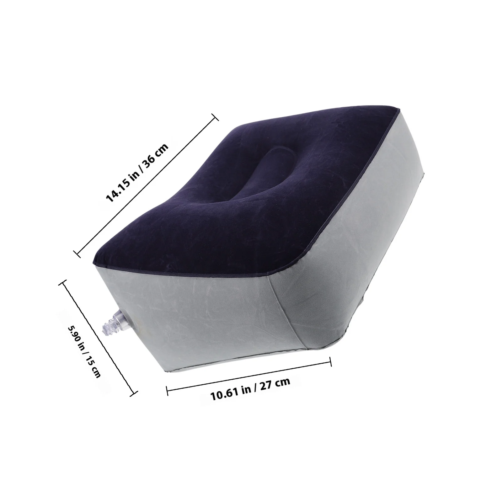 Inflatable Foot Rest Airplane Travel Portable Self Inflating Camping Mat Lightweight Antislip Footstool for Plane Car Train