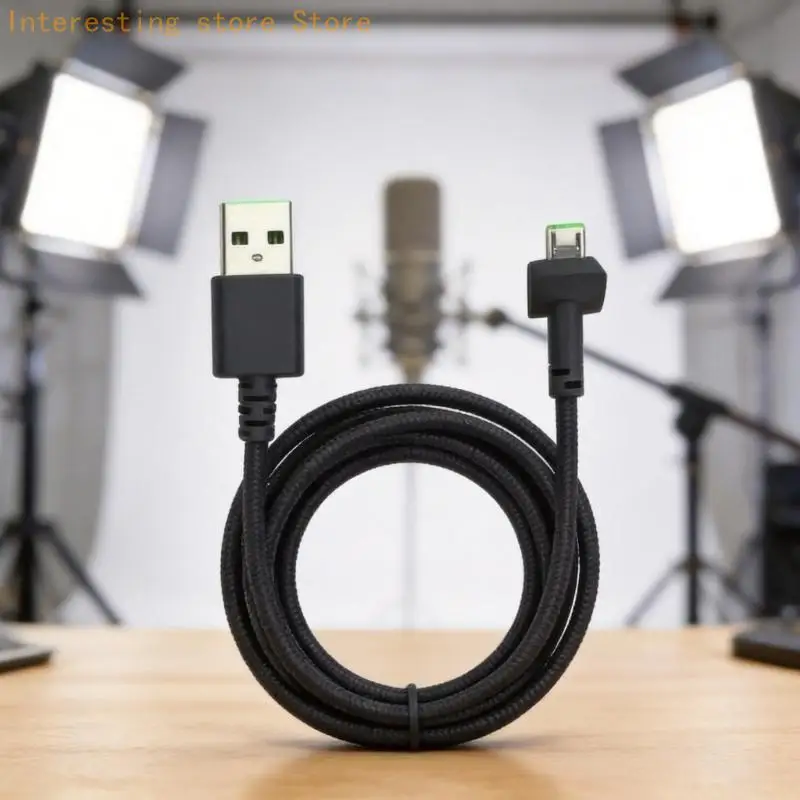 Professionelles Mikrofon-Ladekabel, 2 m langes Datenkabel mit Überstromschutz, reibungslose Energieübertragung für Seiren V2Pro – Detail 10