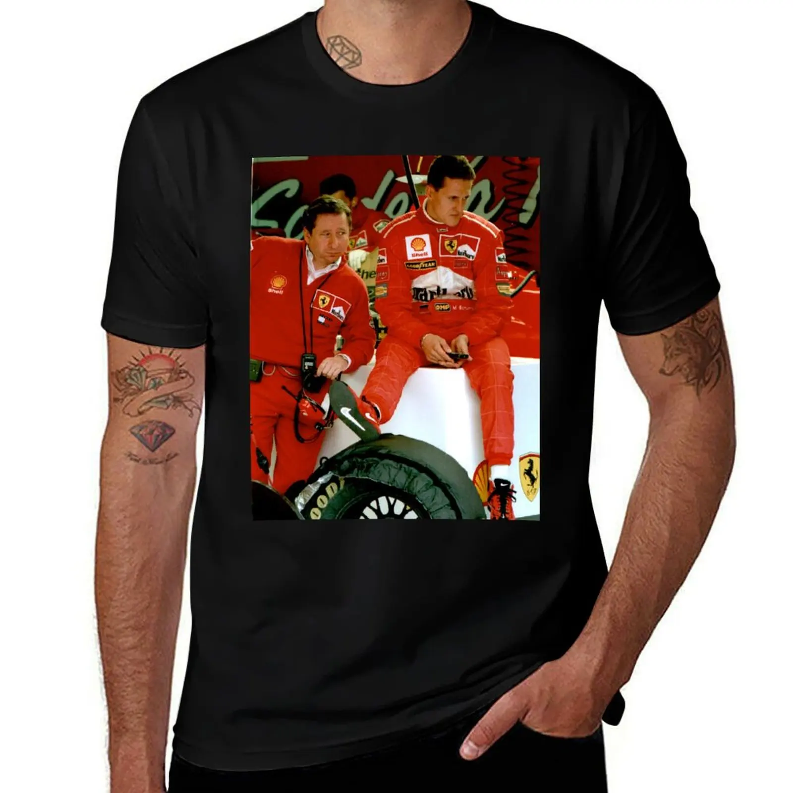 

Michael Schumacher Formula 1 legend T-Shirt Luxury man plus size tops mens cotton t shirts