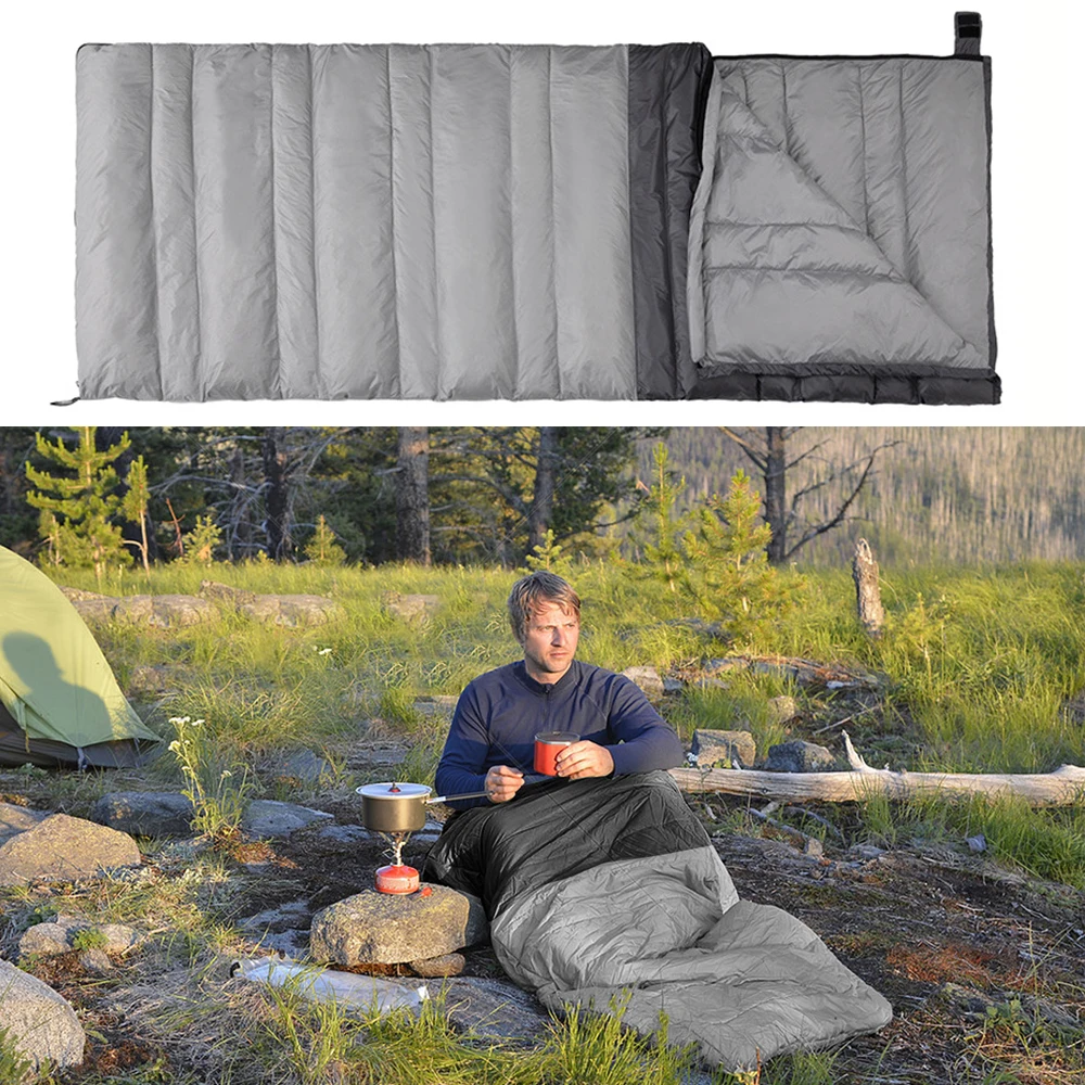 حقيبة نوم شتوية على شكل ظرف، بطانية دافئة للتخييم في الهواء الطلق خفيفة الوزن، حقيبة نوم محمولة للأسفل لوقت القيلولة للبالغين، L355 #1