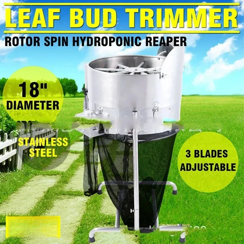 18 Inch Electric Bowl Leaf Trimmer Lawn Mower Hydroponic Bowl Leaf Cutter Rotary Cutting Plant Buds